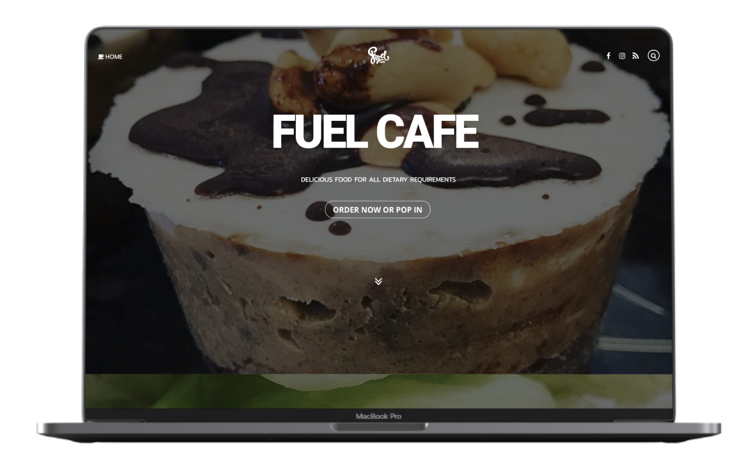 Fuel Cafe Rockhampton Landing Page Website Design