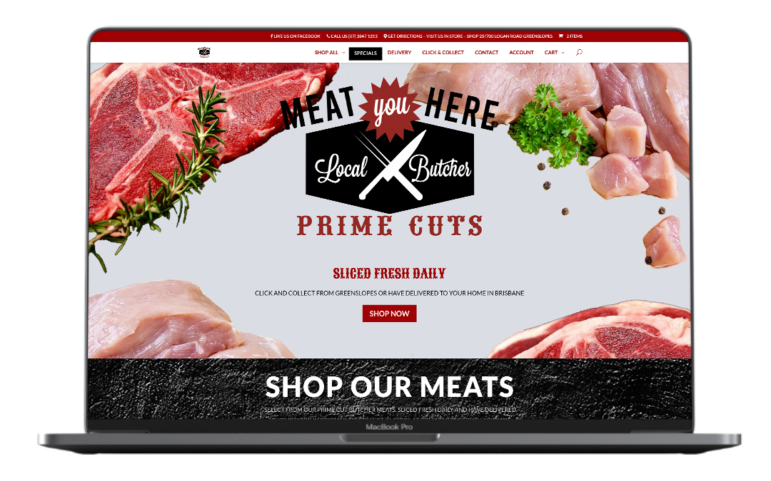 Meat You Here Ecommerce Website Design